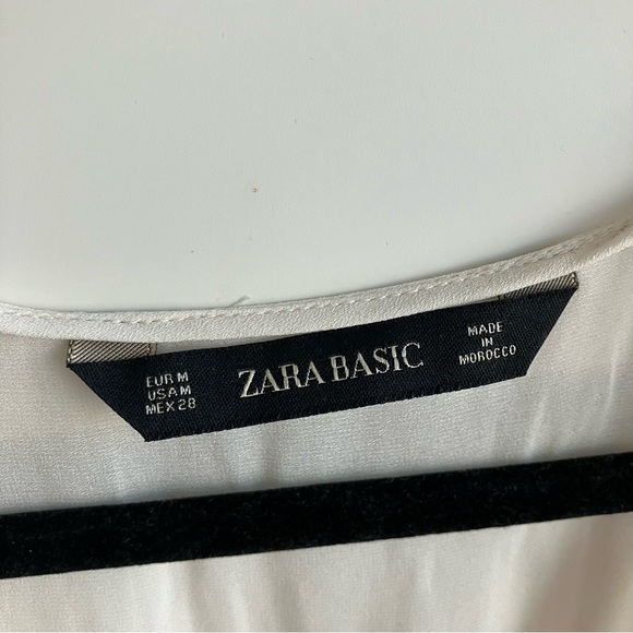 ❤️ ZARA Ecru Shell Button Blouse - Picture 3 of 4